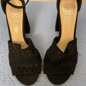 Vince Camuto Black Cutout Heels